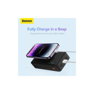 Батарея універсальна Baseus Airpow 30000mAh 20W PD/3.0, QC/3.0, black (PPQD090101) Батарея універсальна Baseus Airpow 30000mAh 20W PD/3.0, QC/3.0, black (PPQD090101)