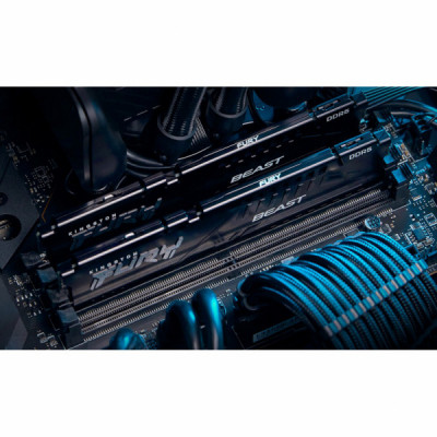 Модуль пам'яті для комп'ютера DDR5 32GB (2x16GB) 6000 MHz Beast Black Kingston Fury (ex.HyperX) (KF560C40BBK2-32)