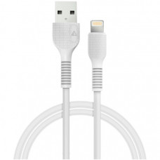 Дата кабель USB 2.0 AM to Lightning 1.2m AL-CBCOLOR-L1WT White ACCLAB (1283126518225)