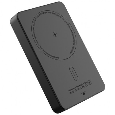 Батарея універсальна ColorWay 10 000 mAh PD/22.5W, 15W MagSafe Black (CW-PB100LPA1BK-WPDD)