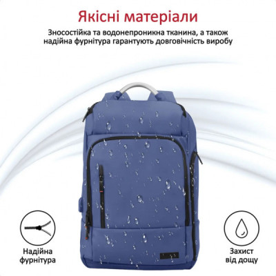 Рюкзак для ноутбука Promate 17.3" TrekPack-BP Blue (trekpack-bp.blue)