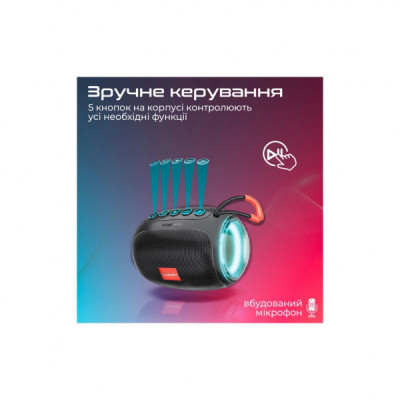 Акустична система Promate Capsule-3 Black (capsule-3.black)