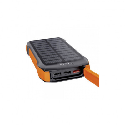 Батарея універсальна Choetech Wireless 20000mAh 20W, PD, QC/3.0, solar panel, Qi-5W, Black-Orange (B657-OR)