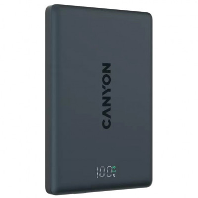 Батарея універсальна Canyon 5000mAh OnPower 500 PD20W Magnetic wireless MagSafe Black (CNS-CPB500B) Батарея універсальна Canyon 5000mAh OnPower 500 PD20W Magnetic wireless MagSafe Black (CNS-CPB500B)