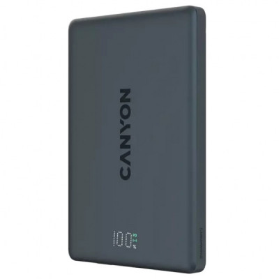 Батарея універсальна Canyon 5000mAh OnPower 500 PD20W Magnetic wireless MagSafe Black (CNS-CPB500B) Батарея універсальна Canyon 5000mAh OnPower 500 PD20W Magnetic wireless MagSafe Black (CNS-CPB500B)