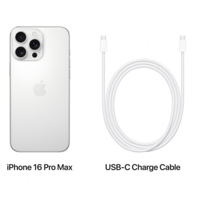 Мобільний телефон Apple iPhone 16 Pro Max 256GB White Titanium (REF A+) BREEZY (2QMYWW3)