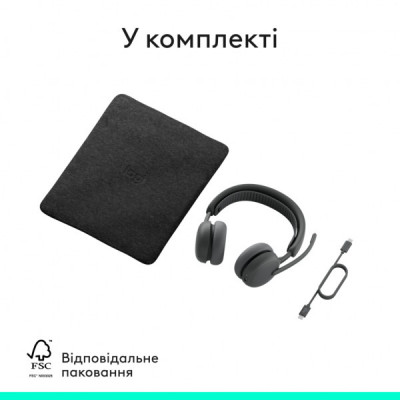 Навушники Logitech Zone Wireless 2 ES Graphite (981-001503)