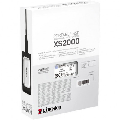 Накопичувач SSD USB Type-C 4TB XS2000 Kingston (SXS2000/4000GA)