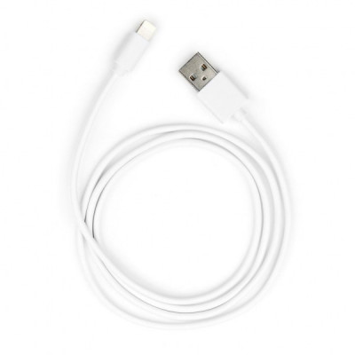 Дата кабель USB 2.0 AM to Lightning PVC 1m white Vinga (VCPDCL1W)