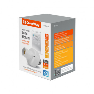 Розумна лампочка ColorWay Wi-Fi Smart Lamp Holder E27 (CW-LH3A-TM)