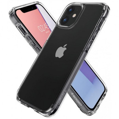 Чохол до мобільного телефона Spigen iPhone 12 mini Crystal Hybrid, Crystal Clear (ACS01542)