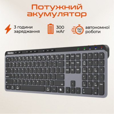 Клавіатура Meetion WK330 Wireless/Bluetooth Black (MT-WK330-A-RUA) Клавіатура Meetion WK330 Wireless/Bluetooth Black (MT-WK330-A-RUA)