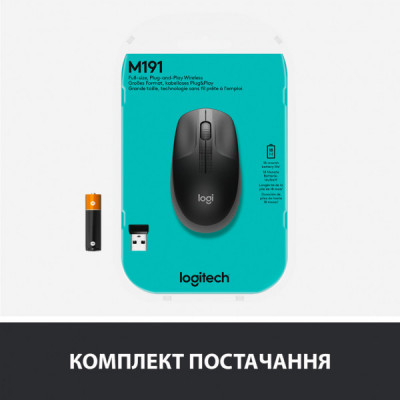 Мишка Logitech M190 Mid Grey (910-005906)