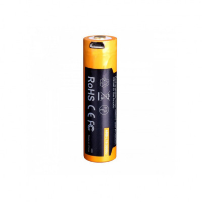 Акумулятор Fenix 18650 2600 mAh micro usb зарядка (ARB-L18-2600U)