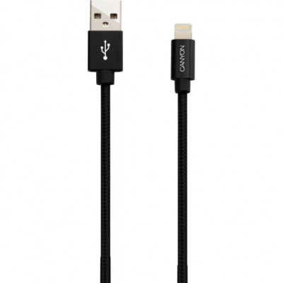 Дата кабель USB 2.0 AM to Lightning 1.0m MFI Black Canyon (CNS-MFIC3B)