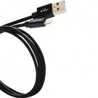 Дата кабель USB 2.0 AM to Lightning 1.0m MFI Black Canyon (CNS-MFIC3B)