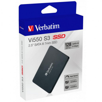 Накопичувач SSD 2.5" 128GB Verbatim (49350) Накопичувач SSD 2.5" 128GB Verbatim (49350)