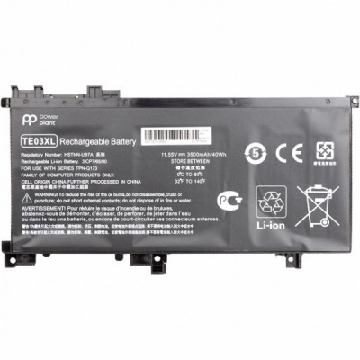 Акумулятор до ноутбука HP Omen 15 AX000 (HSTNN-UB7A, TE03) 11.55V 3500mAh PowerPlant (NB461455)