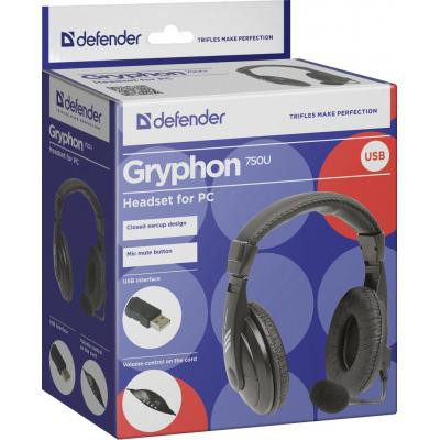 Навушники Defender Gryphon 750U USB (63752)