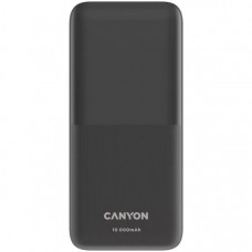 Батарея універсальна Canyon PB-1010 10000 mAh PD/22.5W QC/3.0 Black (CNE-CPB1010B)