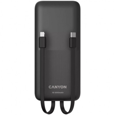 Батарея універсальна Canyon PB-1010 10000 mAh PD/22.5W QC/3.0 Black (CNE-CPB1010B)