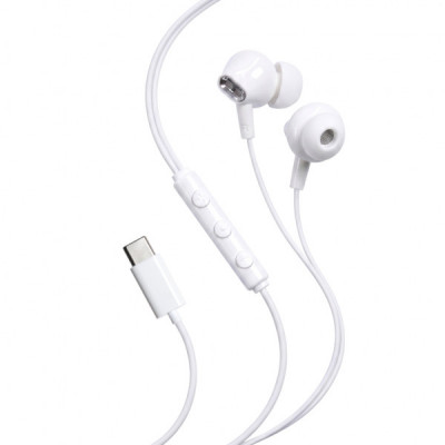 Навушники Vention Echo Lite USB-C In-Ear Wired White (GBBWAV)