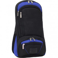 Рюкзак для ноутбука Bagland 15.6" Granite 23L black /electric blue 0012066 (6903479)