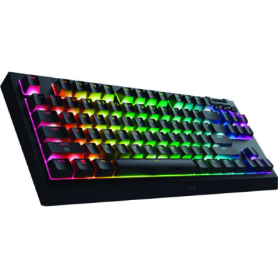 Клавіатура Razer BlackWidow V4 Low-Profile TKL Wireless/Bluetooth/USB Green switch UA Black (RZ03-05450500-R3M1) Клавіатура Razer BlackWidow V4 Low-Profile TKL Wireless/Bluetooth/USB Green switch UA Black (RZ03-05450500-R3M1)