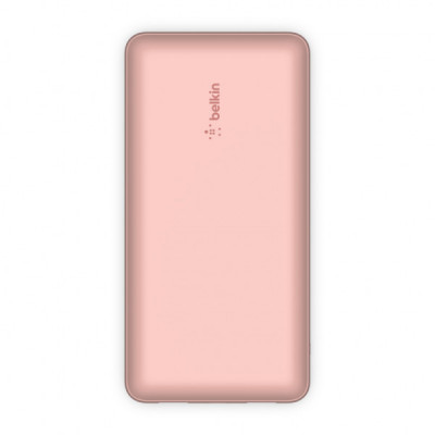 Батарея універсальна Belkin 20000mAh 15W, Dual USB-A, USB-C Rose Gold (BPB012BTRG)