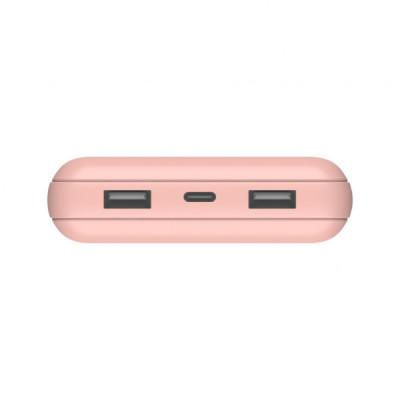 Батарея універсальна Belkin 20000mAh 15W, Dual USB-A, USB-C Rose Gold (BPB012BTRG)
