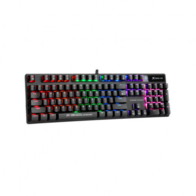 Клавіатура Xtrike GK-980 6 colors-LED Mechanical Red Switch USB Black (GK-980)
