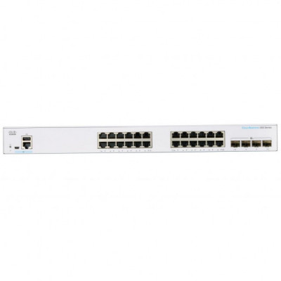 Комутатор мережевий Cisco CBS350-24T-4X-EU