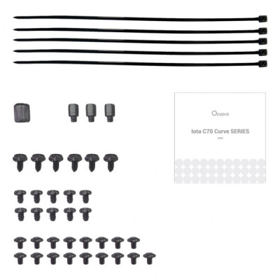 Корпус для ПК OCYPUS IOTA C70 BK CURVE ARGB DIGITAL (IOTA-C70-BKD400CD-GL)