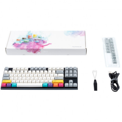 Клавіатура Varmilo APT87 CMYK C-TK Brown Wireless White Led UA (A92A024D3A5A17A007)