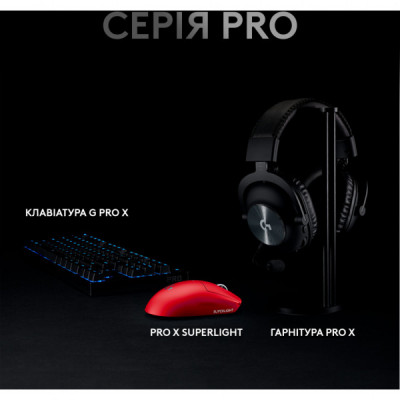 Мишка Logitech G Pro X Superlight Wireless Red (910-006784)