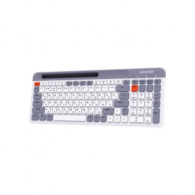 Клавіатура Maxxter KBW-02G-UA Wireless Grey (KBW-02G-UA)