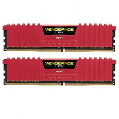 Модуль пам'яті для комп'ютера DDR4 32GB (2x16GB) 2666 MHz Vengeance LPX Red Corsair (CMK32GX4M2A2666C16R)