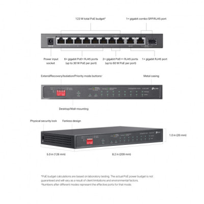 Комутатор мережевий TP-Link TL-SG1210PP Комутатор мережевий TP-Link TL-SG1210PP