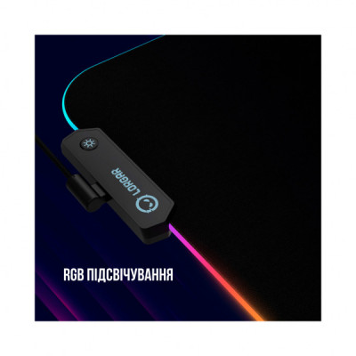 Килимок для мишки Lorgar Steller 919 RGB USB Black (LRG-GMP919)