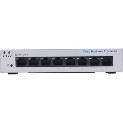 Комутатор мережевий Cisco CBS110-8T-D-EU