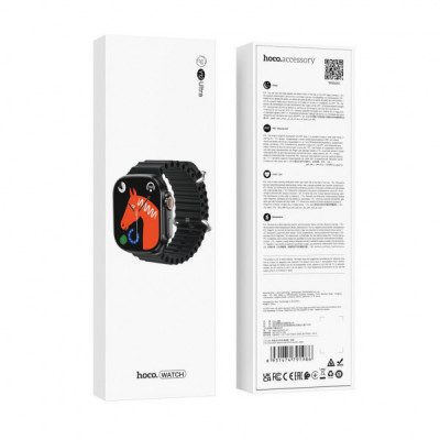 Смарт-годинник HOCO Y12 Ultra smart sports watch(call version) Black (6931474791986)