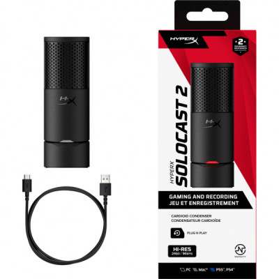 Мікрофон HyperX SoloCast 2 Black (AR0A0AA) Мікрофон HyperX SoloCast 2 Black (AR0A0AA)