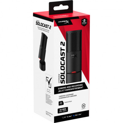 Мікрофон HyperX SoloCast 2 Black (AR0A0AA) Мікрофон HyperX SoloCast 2 Black (AR0A0AA)