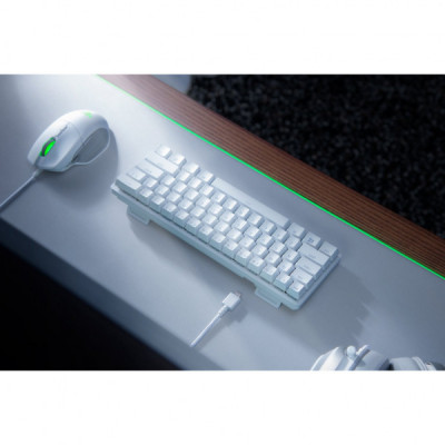 Клавіатура Razer Huntsman mini Mercury Red Switch USB RU White (RZ03-03392200-R3R1)