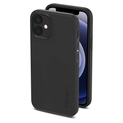 Чохол до мобільного телефона Spigen iPhone 12 mini Case Thin Fit, Black (ACS01739)