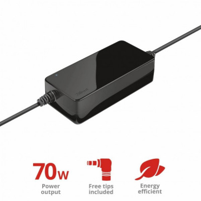 Блок живлення до ноутбуку Trust Primo 70W-19V Universal Laptop Charger (22141)