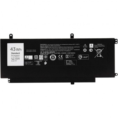 Акумулятор до ноутбука Dell Inspiron 15-7547 D2VF9, 43Wh (3700mAh), 3cell, 11.1V, Li-ion AlSoft (A47938)