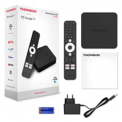 Медіаплеєр THOMSON Streaming Box 4K 2/32 GB 240G (241225) Медіаплеєр THOMSON Streaming Box 4K 2/32 GB 240G (241225)