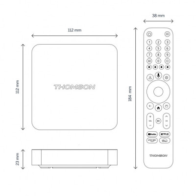 Медіаплеєр THOMSON Streaming Box 4K 2/32 GB 240G (241225) Медіаплеєр THOMSON Streaming Box 4K 2/32 GB 240G (241225)