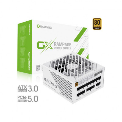 Блок живлення Gamemax 750W (GX-750 PRO WH (ATX3.0 PCIe5.0))